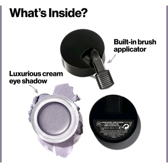 Revlon ColorStay Creme Eye Shadow, 755 Licorice, 0.18 oz Metallic Silver Sealed - Picture 5 of 9